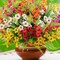 14 Pcs Artificial Outdoor Flowers UV Resistant Fake Flower -No Maintenance Faux Greenery Plants Plastic Flowers -Faux Flowers for Outdoor Planters Porch Garden Window Box Home Decor (Mix 6)